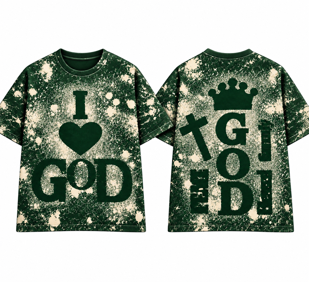 I Love God (Splattered) T Shirt’s