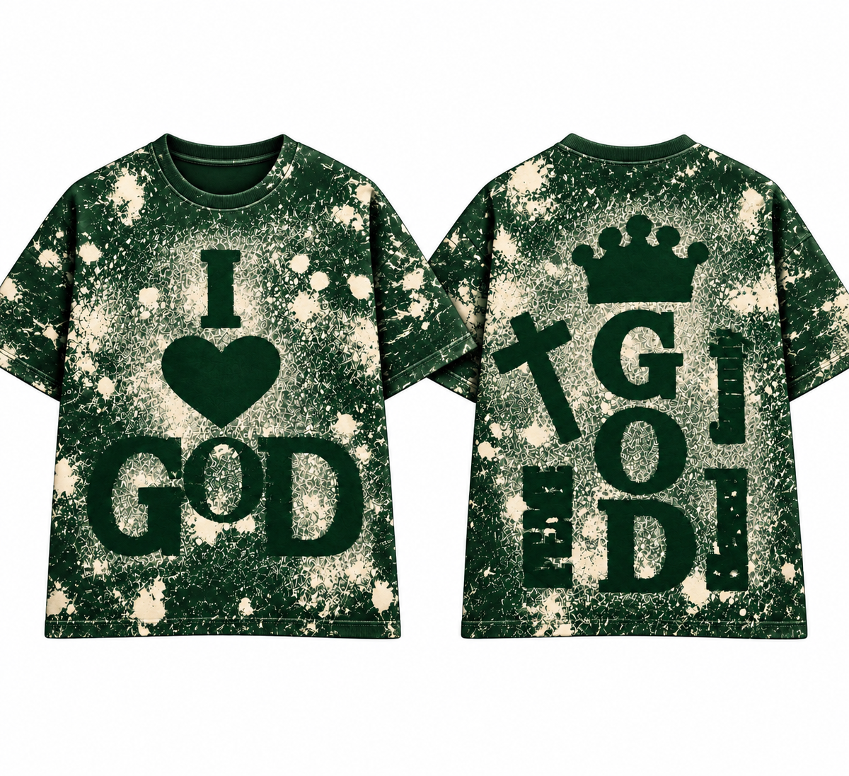 I Love God (Splattered) T Shirt’s
