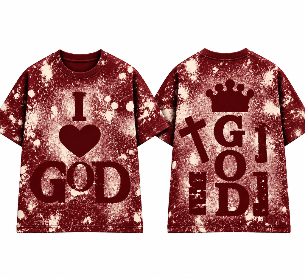 I Love God (Splattered) T Shirt’s
