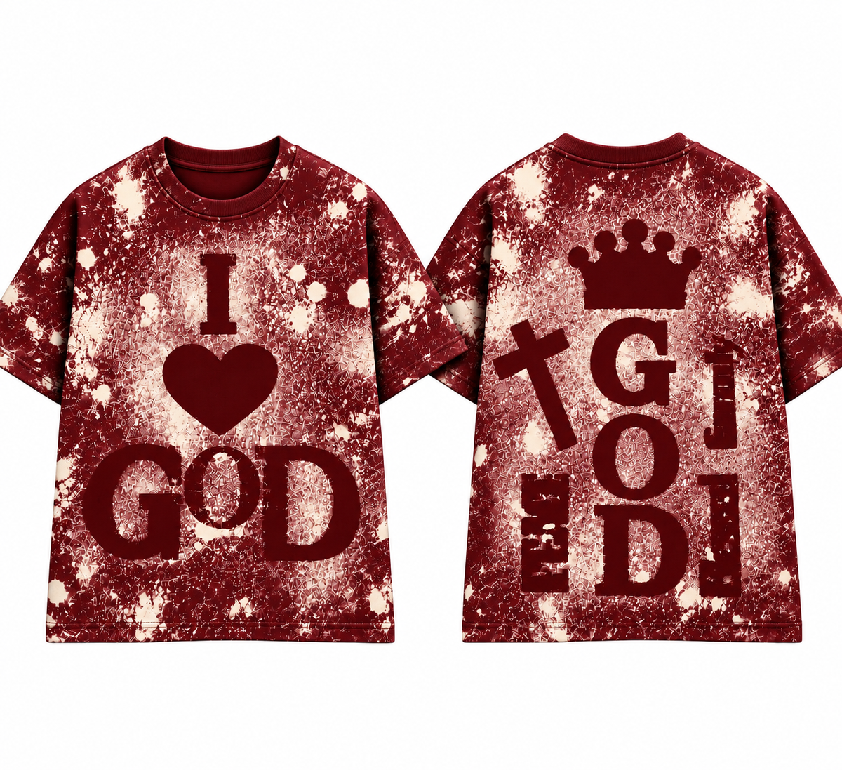I Love God (Splattered) T Shirt’s