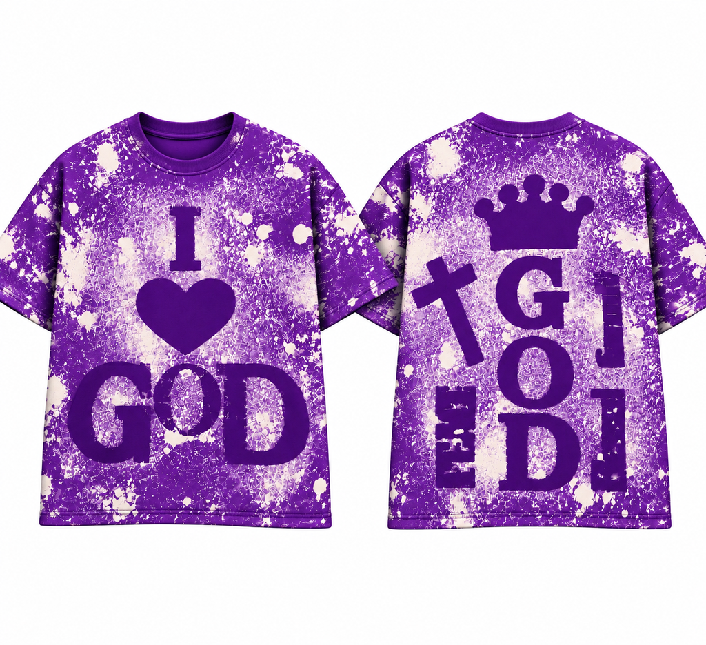 I Love God (Splattered) T Shirt’s