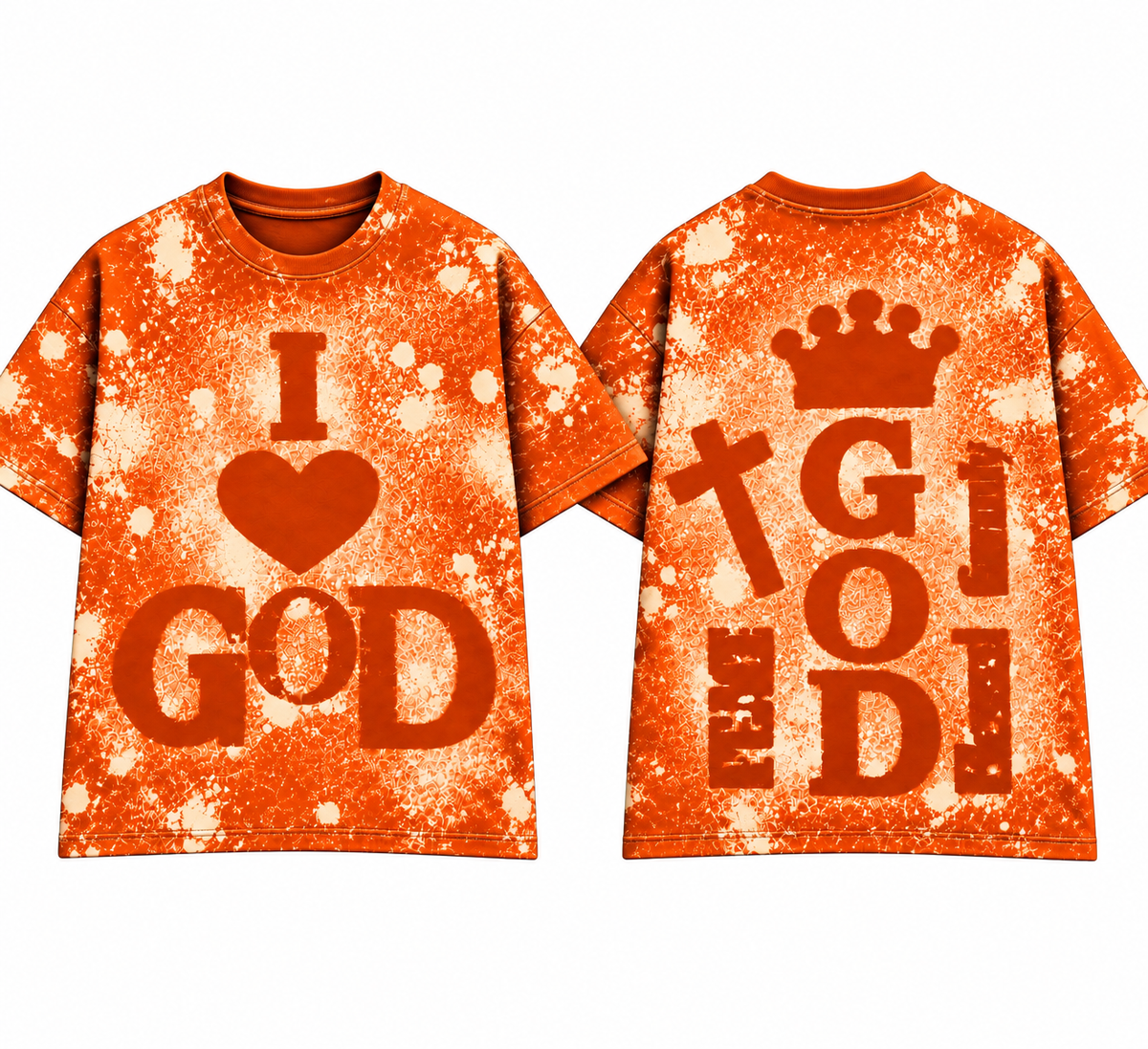I Love God (Splattered) T Shirt’s