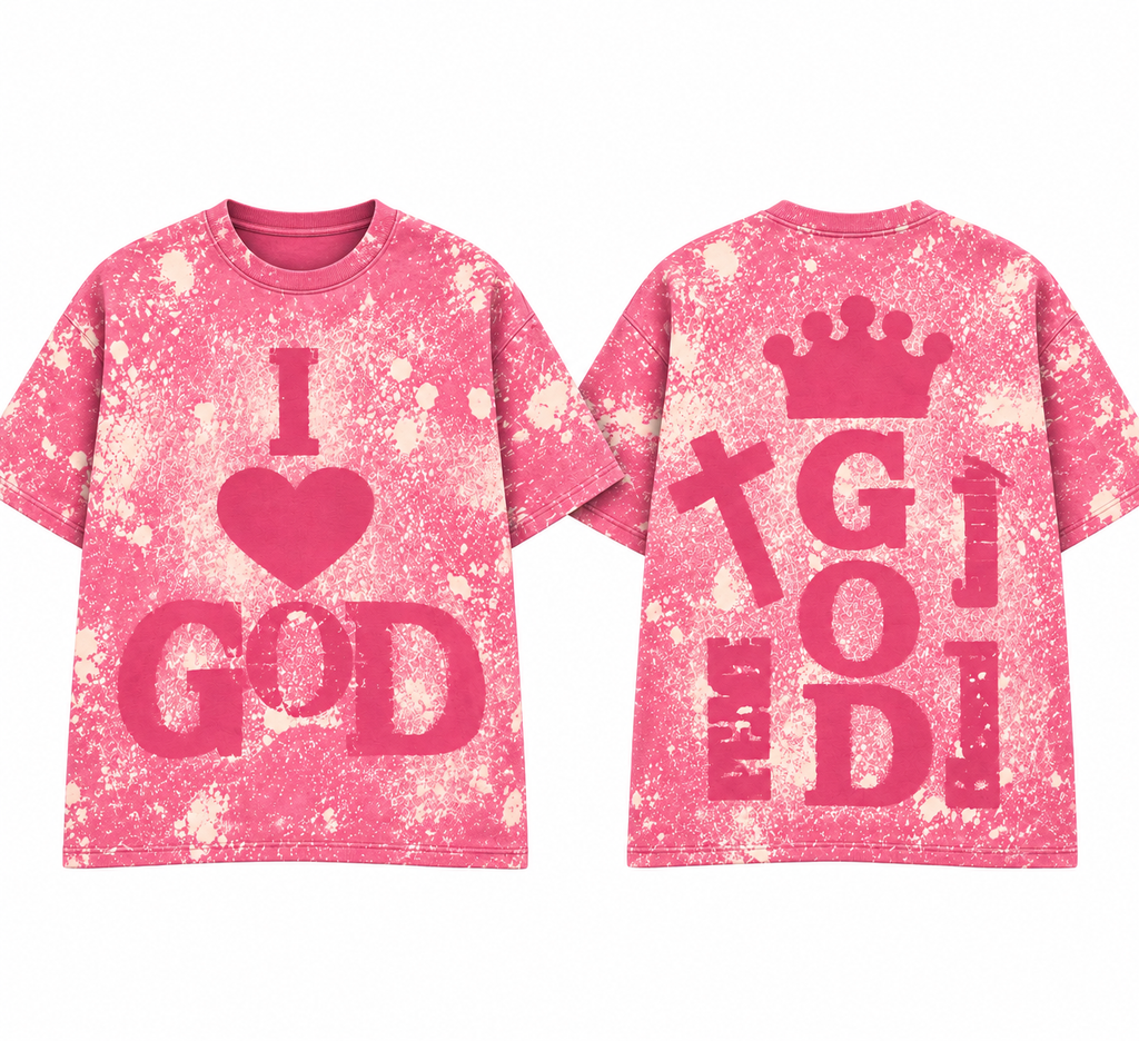 I Love God (Splattered) T Shirt’s
