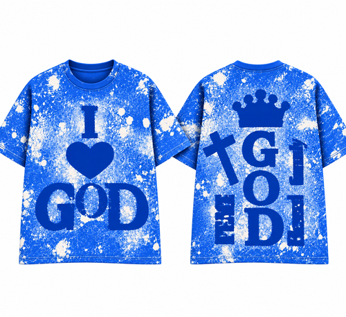 I Love God (Splattered) T Shirt’s