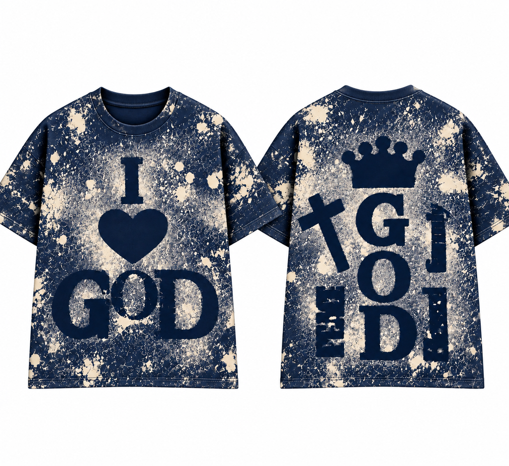 I Love God (Splattered) T Shirt’s