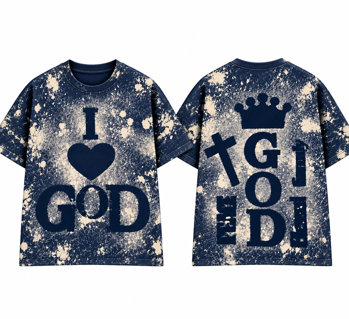 I Love God (Splattered) T Shirt’s